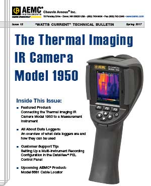 AEMC Tech Bulletin Issue 12 - Connecting the Model 1950 IR Camera to a Measurement Instrument
•	All About Data Loggers
